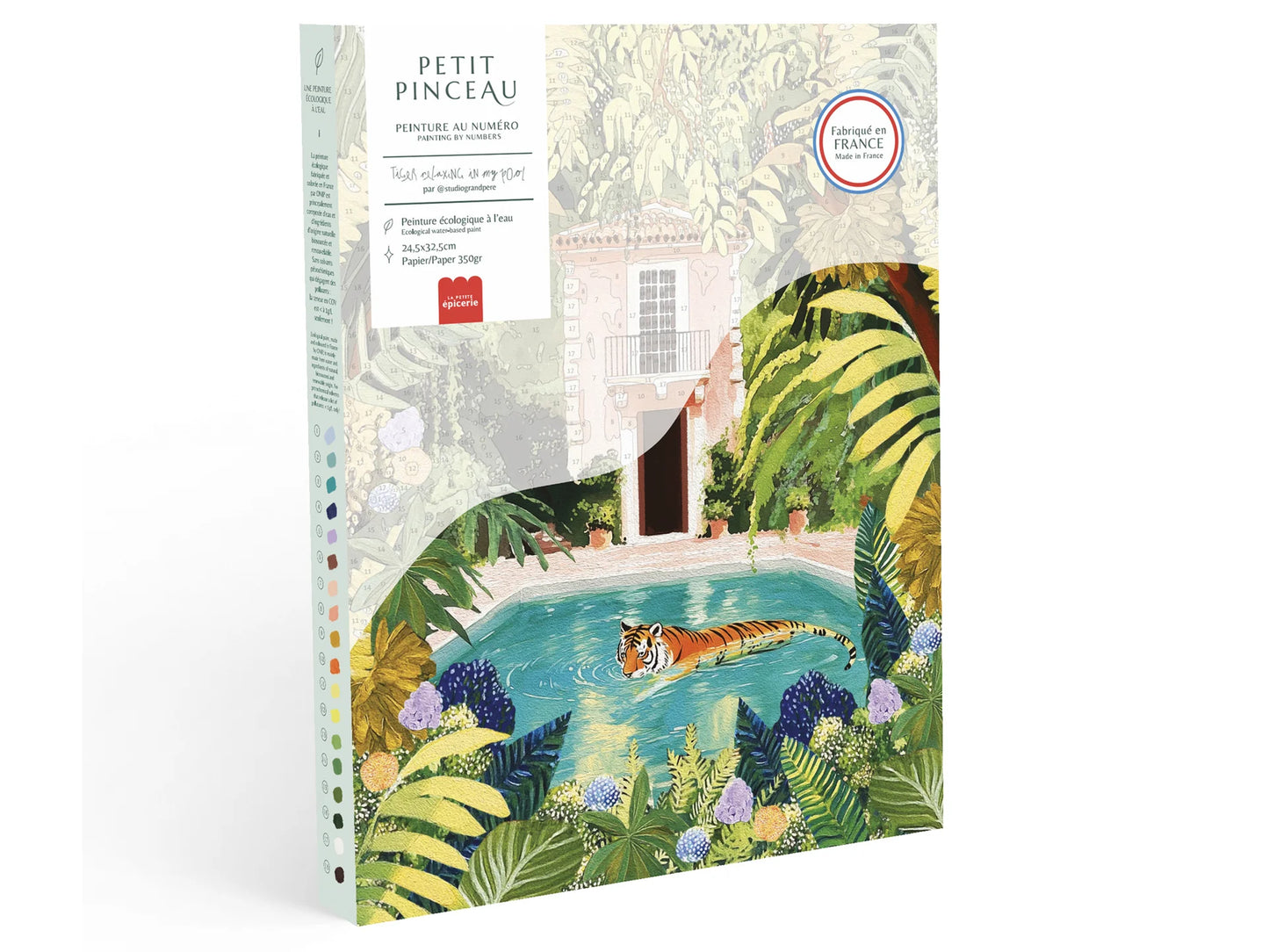 Coffret peinture au numéro - Tiger relaxing