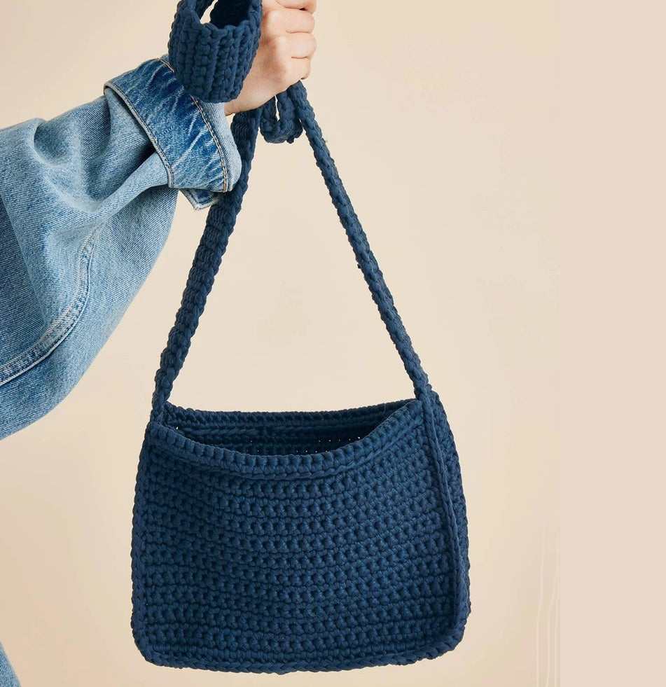 Kit Accessoires - Sac au crochet facile Colin bleu
